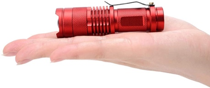 Red flashlight