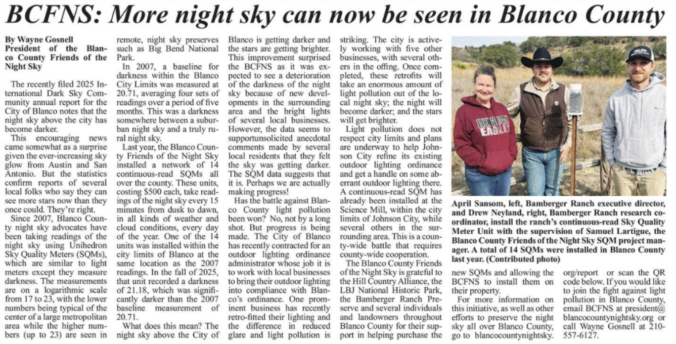 BCFNS In the News